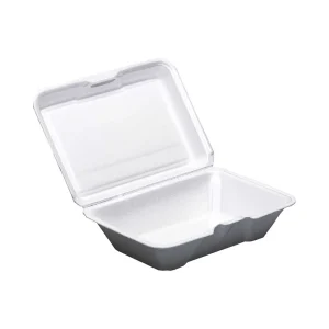Disposable Foam Lunch Box 1 Compartment 25 Pieces