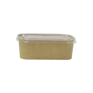 Kraft Paper Container With PP Lid 750ml 25 Pieces